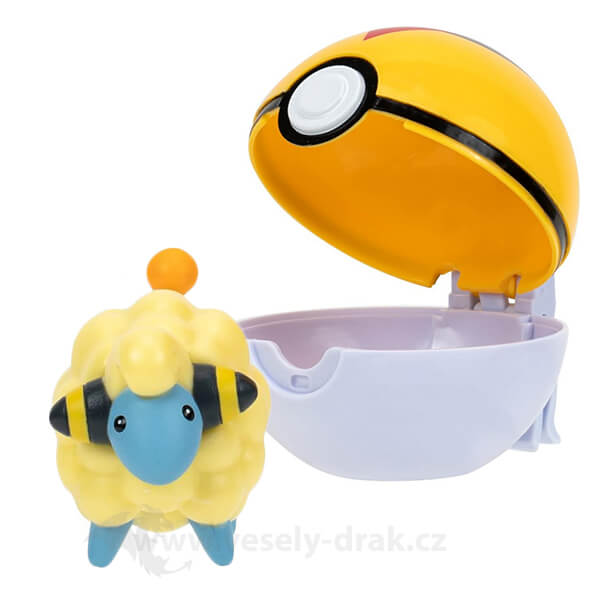 Pokémon Clip and Go Level Ball - Mareep figure