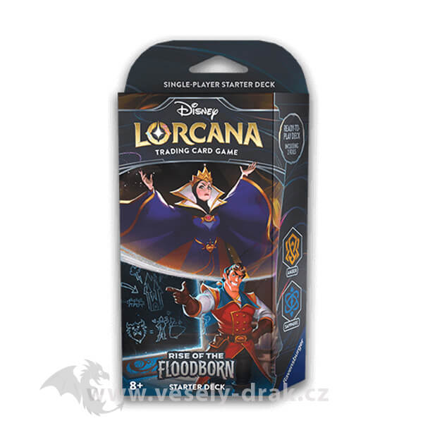 Disney Lorcana TCG: Rise of the Floodborn Starter Deck - Amber and Saphire