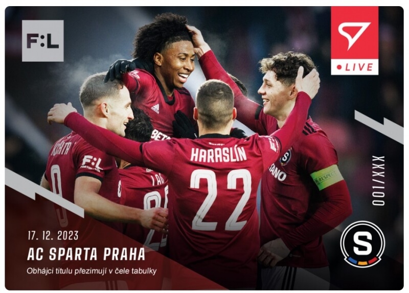 Soccer card Fortuna Liga 23-24 L-23 AC Sparta Prague