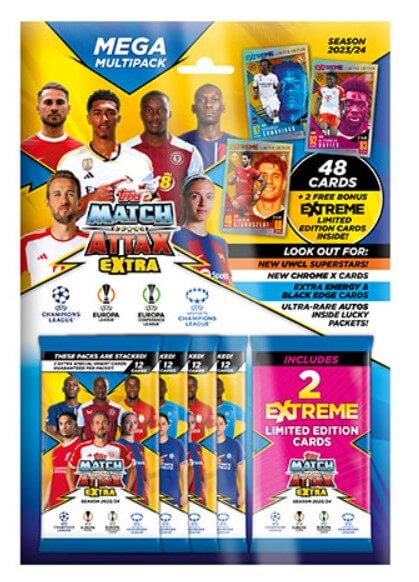 Topps Match Attax 2023/2024 Extra - Mega Multipack soccer Cards