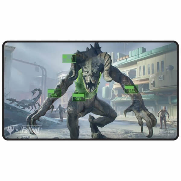 Magic playmat Fallout - V.A.T.S. Black Stitched