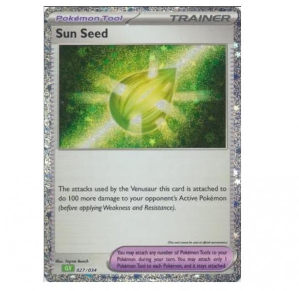 Pokémon card Sun Seed from Premium Collection Lugia