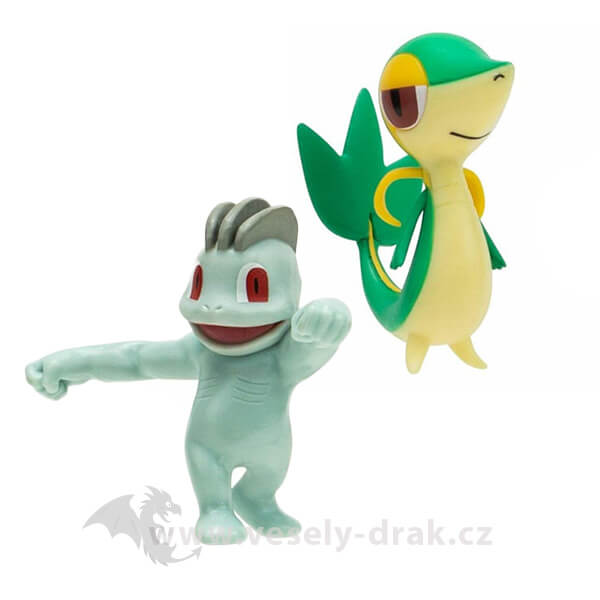 Pokémon action figures Machop and Snivy - 5 cm