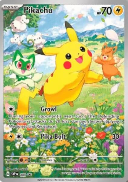 Pokémon Pikachu card from Paldea Adventure Chest