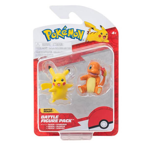 Pokémon action figures Pikachu and Charmander - 5 cm