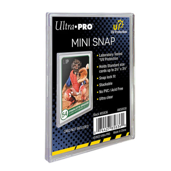 Hard Card Holder - Ultra Pro UV Mini Snap Card Holder