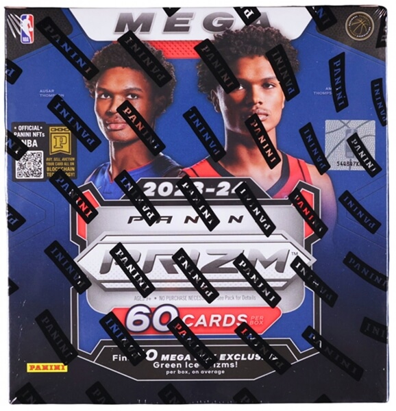 2023-2024 NBA Cards Panini Prizm Basketball Mega Box (Green Ice Prizms)