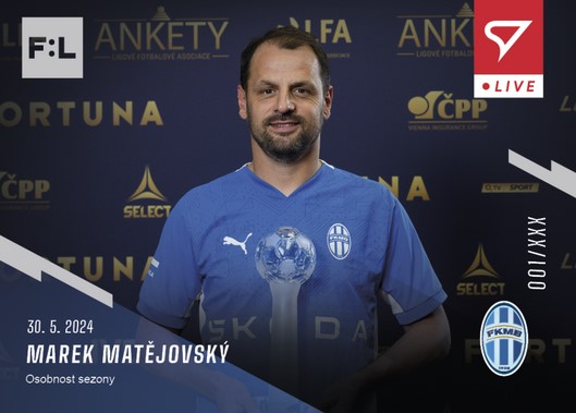 Soccer card Fortuna Liga 23-24 L-52 Marek Matějovský