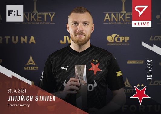 Soccer card Fortuna Liga 23-24 L-48 Jindřich Staněk