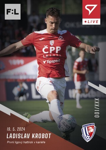 Soccer card Fortuna Liga 23-24 L-43 Ladislav Krobot