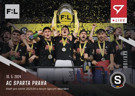 Soccer card Fortuna Liga 2023-2024 L-42 AC Sparta Prague