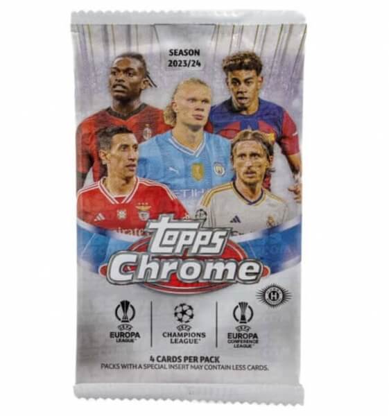 2023-2024 Topps Chrome UEFA Club Competition Hobby Pack