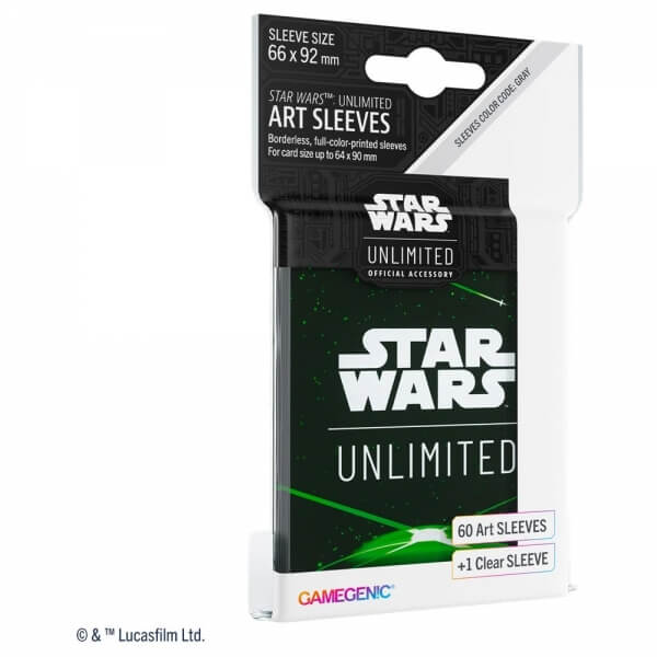 Card Sleeves Star Wars: Unlimited - Space Green - 60 pcs