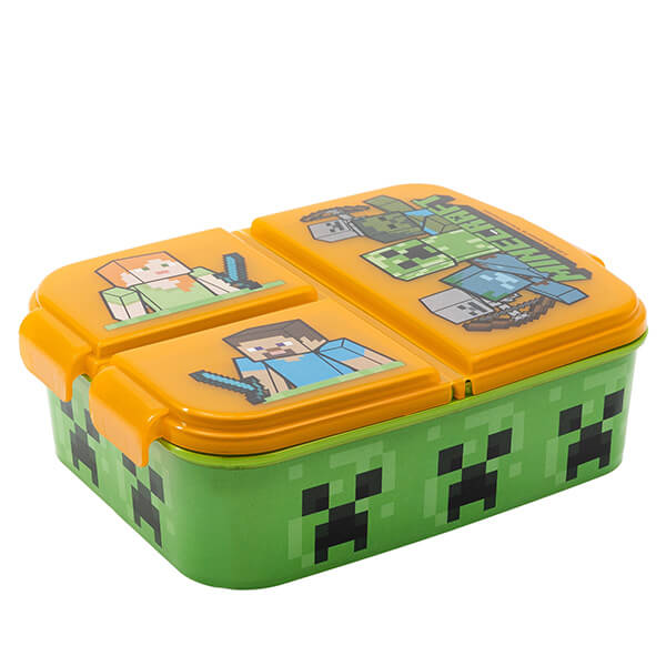 Minecraft snack box - three-chamber