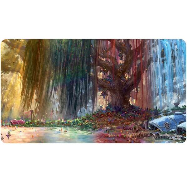 Magic: the Gathering playmat - Bloomburrow - Season Lands: Three Tree City (Four Seasons)