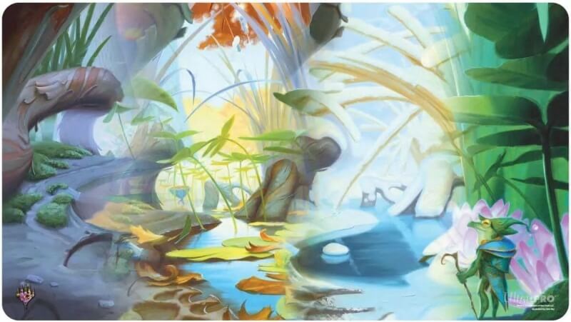Magic: the Gathering playmat - Bloomburrow - Season Lands: Island (Four Seasons)