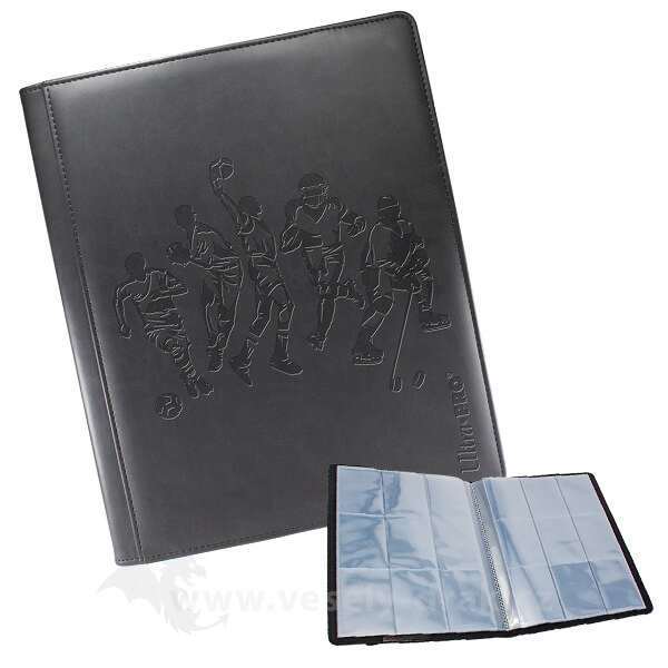 UltraPro Sports Silhouette Premium 9-Pocket Card Album - Black