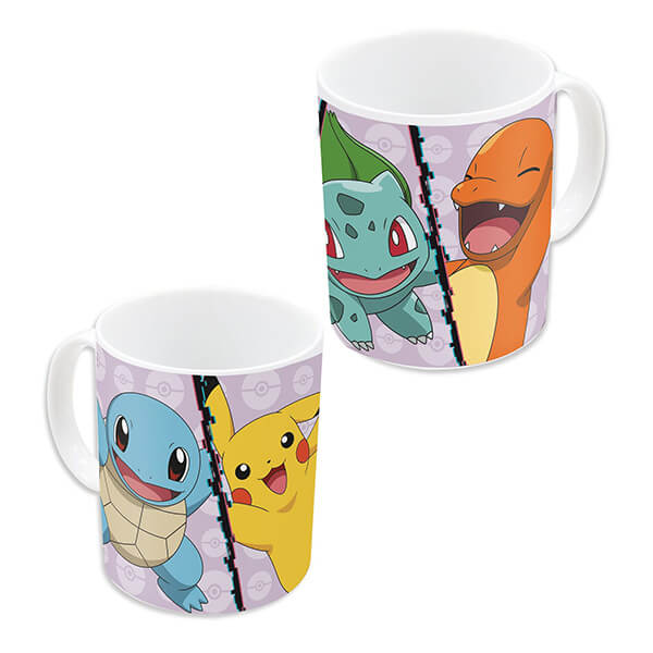 Pokémon Mug - Charmander, Bulbasaur, Squirtle, Pikachu