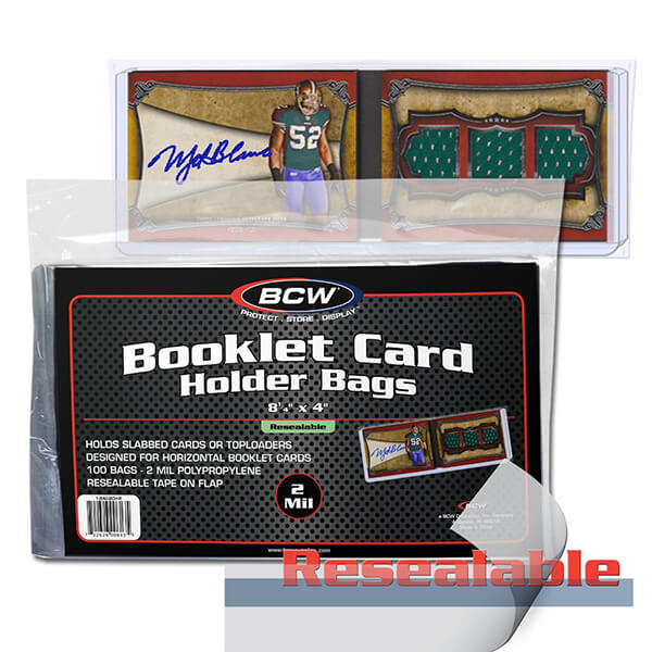 Booklet type card sleeves BCW Resealable - horizontal - 100 pcs