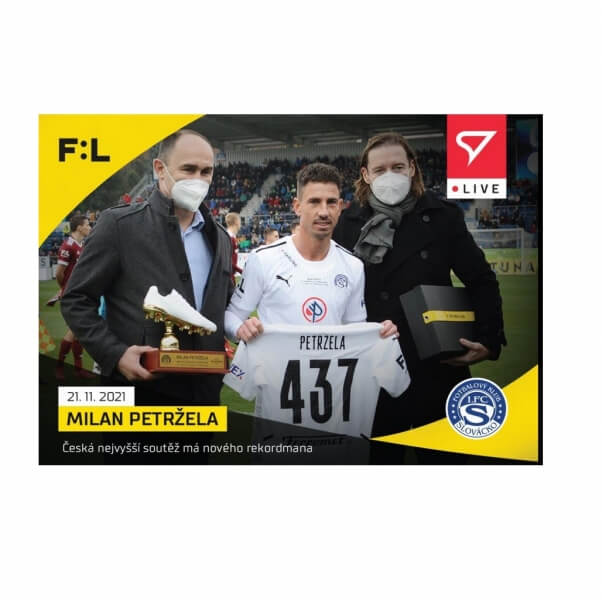 Soccer live card Fortuna liga 2021-22 - Milan Petržela L-063