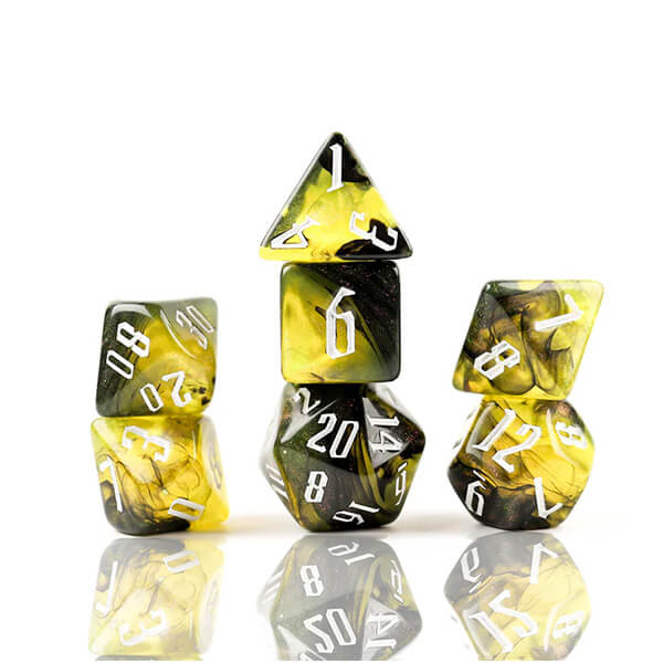 Sirius Dice Polyhedral - Poison Nebula - 7 pcs