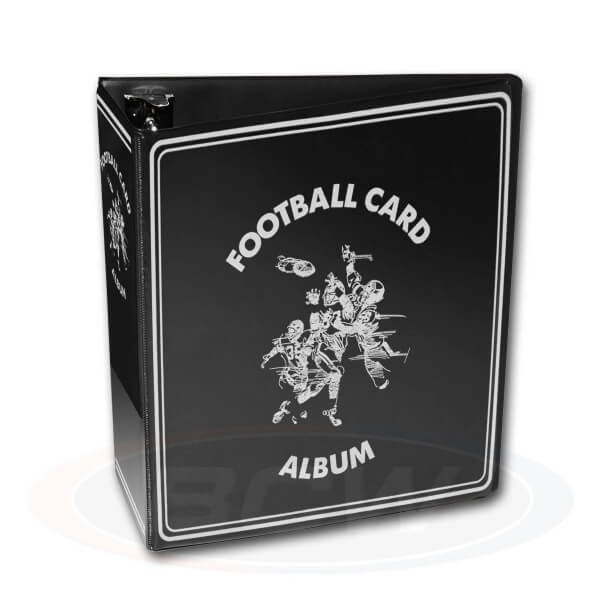 3-ring binder BCW Football - Black - slightly damaged