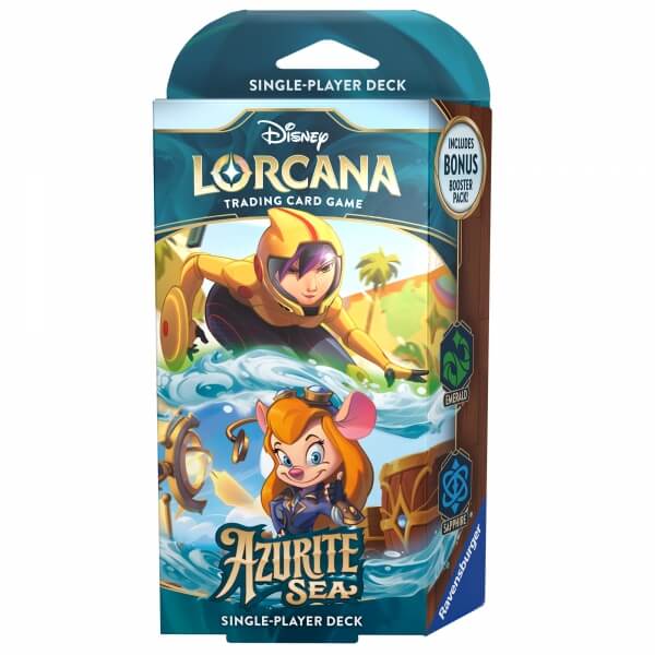 Disney Lorcana TCG: Azurite Sea - Starter Deck - Emerald and Sapphire