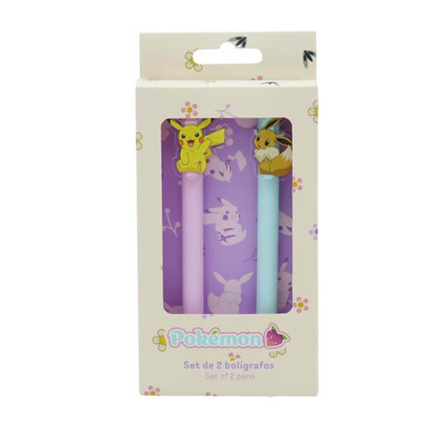 Pokémon pens set 2 pcs - Pikachu and Eevee