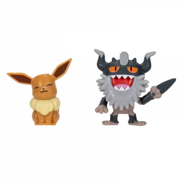 Pokémon action figures Eevee and Perrserker - 5 cm