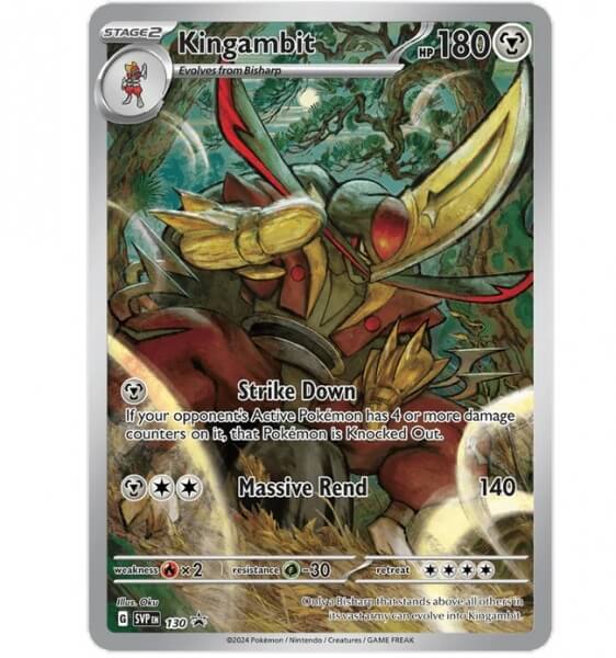 Pokémon evolution Pawniard, Bisharp, Kingambit ex from Illustration Collection