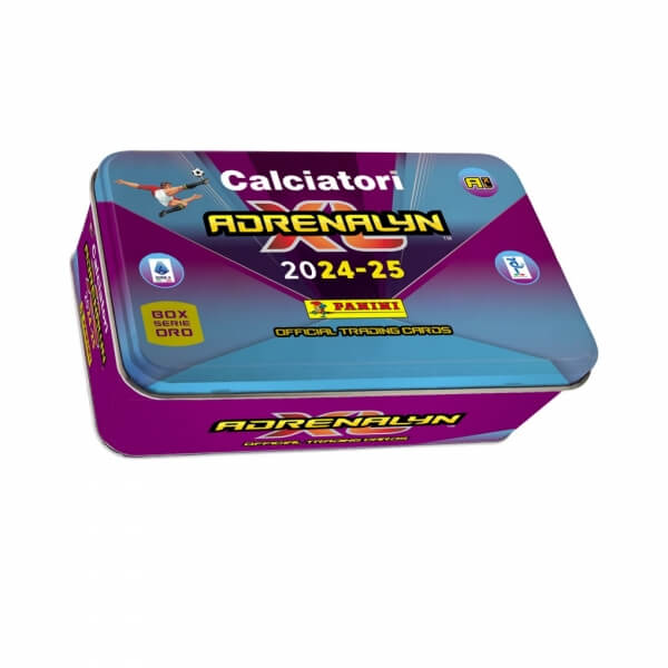 Panini Serie A 2024/2025 Adrenalyn soccer cards - square tin
