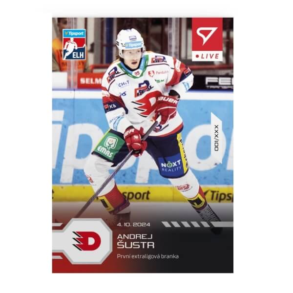 Hockey card Live Tipsport 2024-2025 - L-13 Andrej Šustr