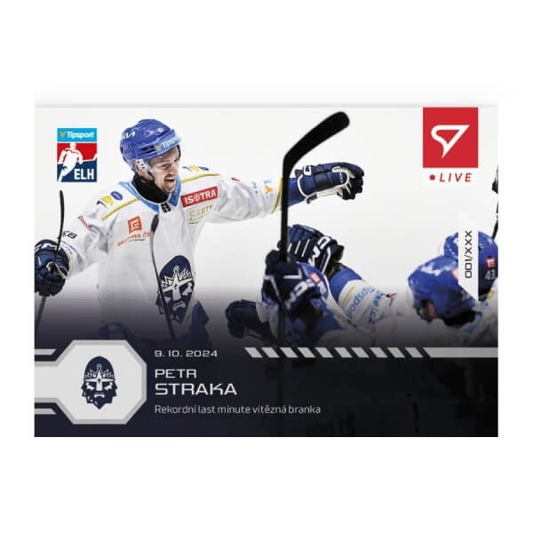 Hockey card Live Tipsport 2024-2025 - L-15 Petr Straka