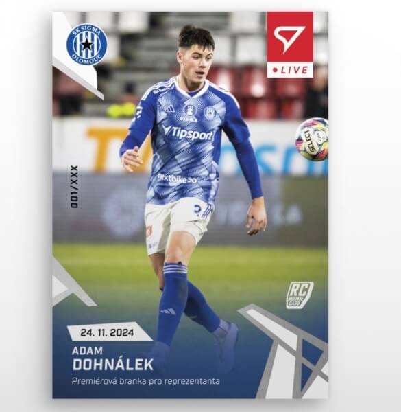 Soccer card Chance League 2024-2025 - L-27 Adam Dohnálek