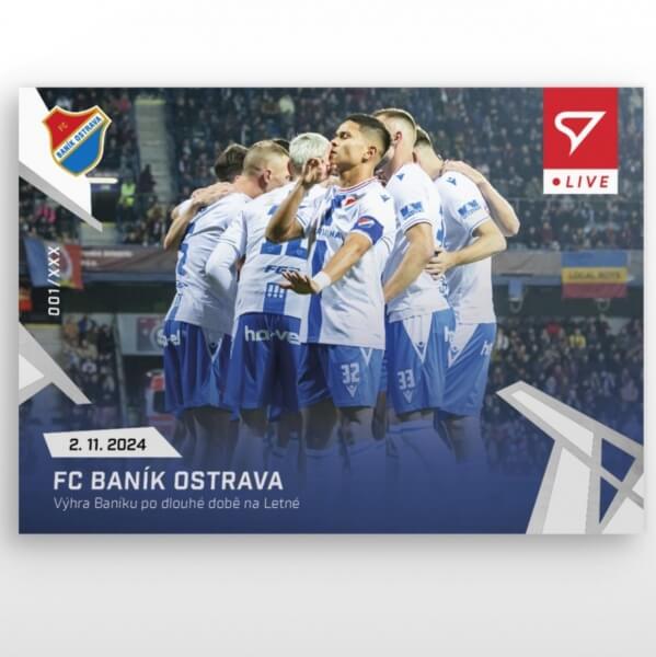 Soccer card Chance League 2024-2025 - L-18 FC Baník Ostrava
