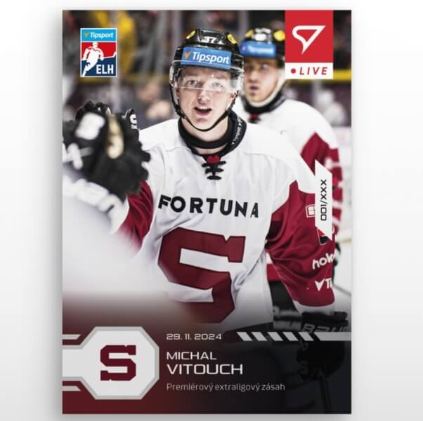 Hockey card Live Tipsport 2024-2025 - L-55 Michal Vitouch