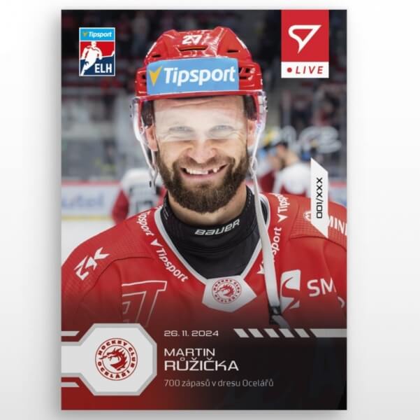 Hockey card Live Tipsport 2024-2025 - L-52 Martin Růžička