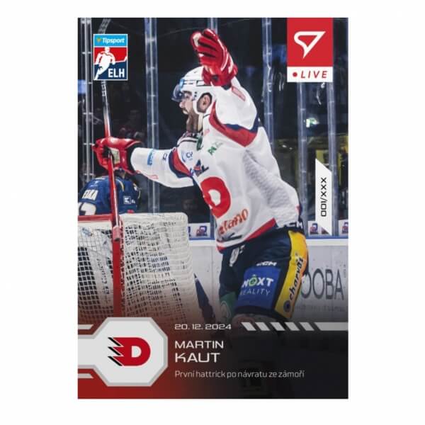 Hockey card Live Tipsport 2024-2025 - L-60 Martin Kaut
