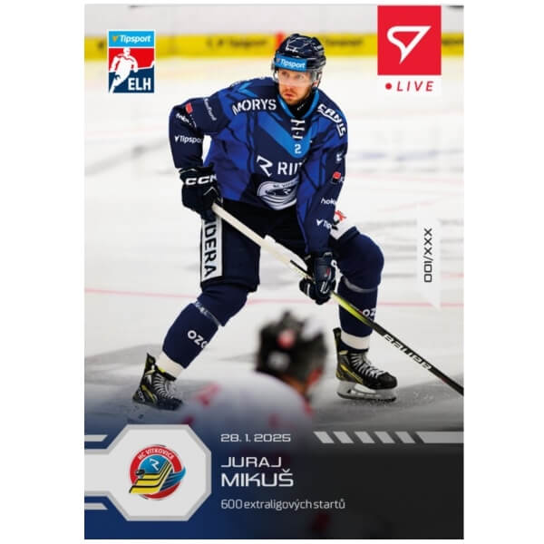 Hockey card Live Tipsport 2024-2025 - L-79 Juraj Mikuš
