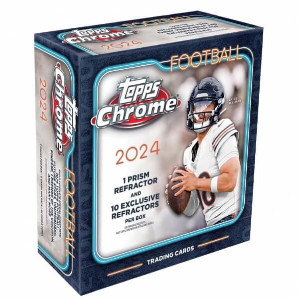 2024 Topps Chrome Football Mega Box - NFL Cards