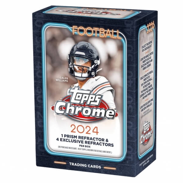 2024 Topps Chrome Football Blaster Box - NFL Cards