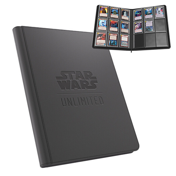 Star Wars: Unlimited 9-Pocket Zip-Up Album 360 cards - Black