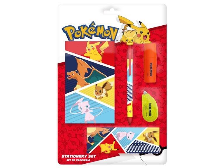 Pokémon stationery set with notebook