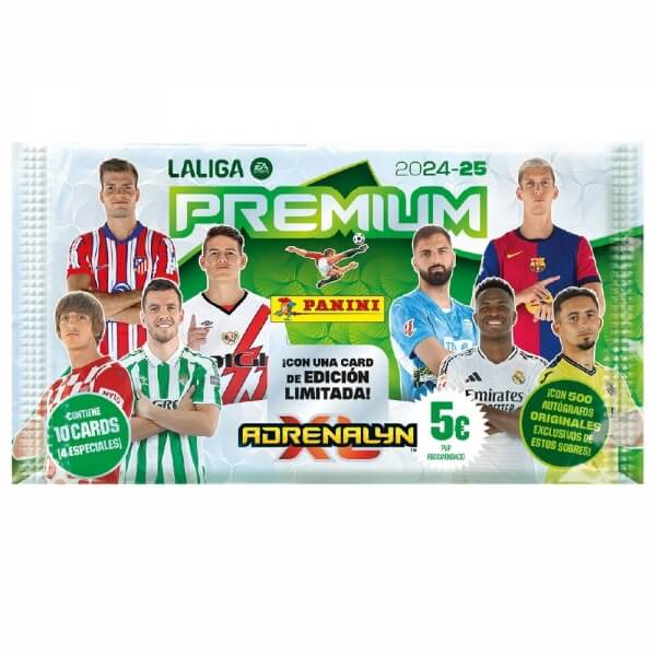 Soccer cards Panini LaLiga 2024/2025 Adrenalyn Premium Booster Pack