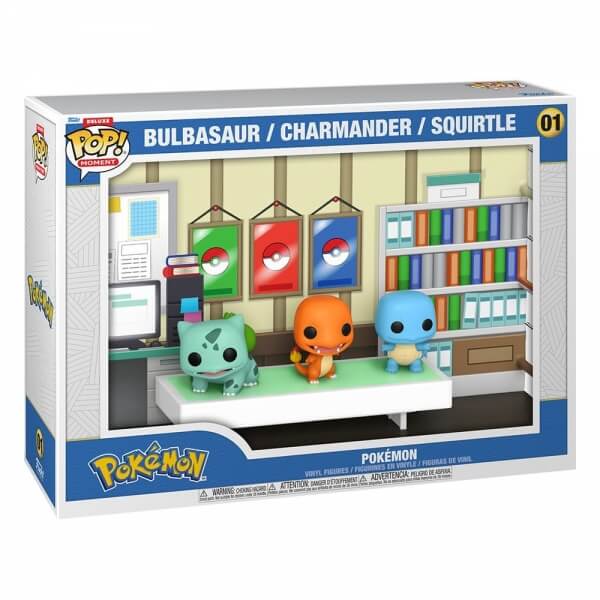 Pokémon POP! figures Bulbasaur, Charmander, Squirtle deluxe - 9 cm