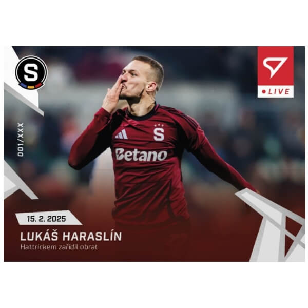 Soccer card Chance League 2024-2025 - L-41 Lukáš Haraslín