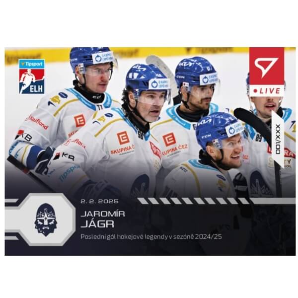 Hockey card Live Tipsport 2024-2025 - L-81 Jaromír Jágr
