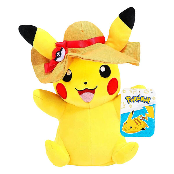 Pokémon plush - Pikachu with sun hat - 20 cm