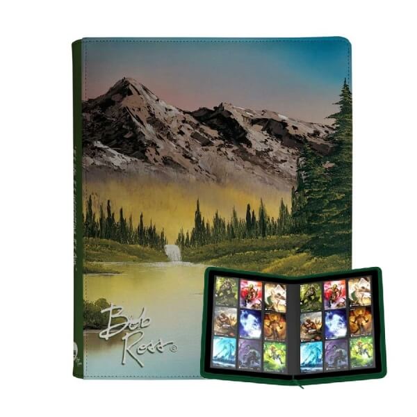 UltraPro 9-Pocket Zippered Pro-Binder Card Album - Bob Ross Mountain Retreat