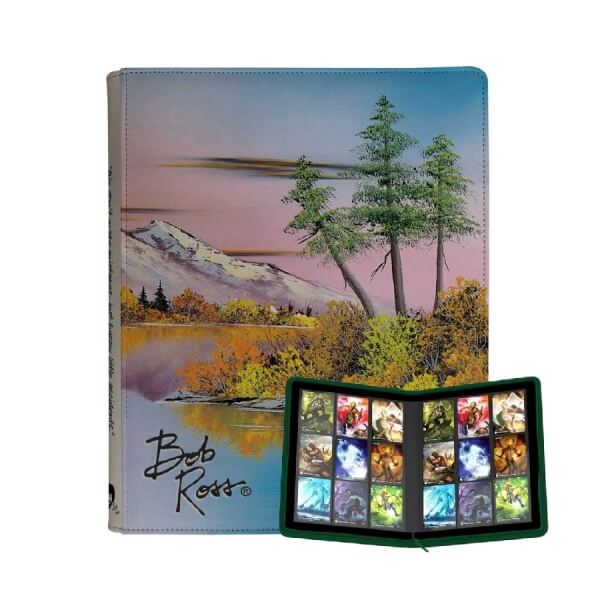 UltraPro 9-Pocket Zippered Pro-Binder Card Album - Bob Ross Mighty Mountain Lake